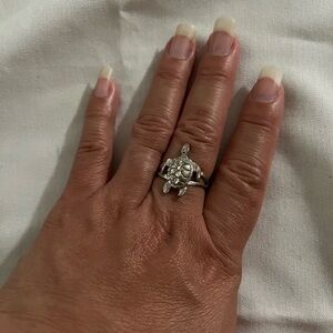 Silver Turtle Ring